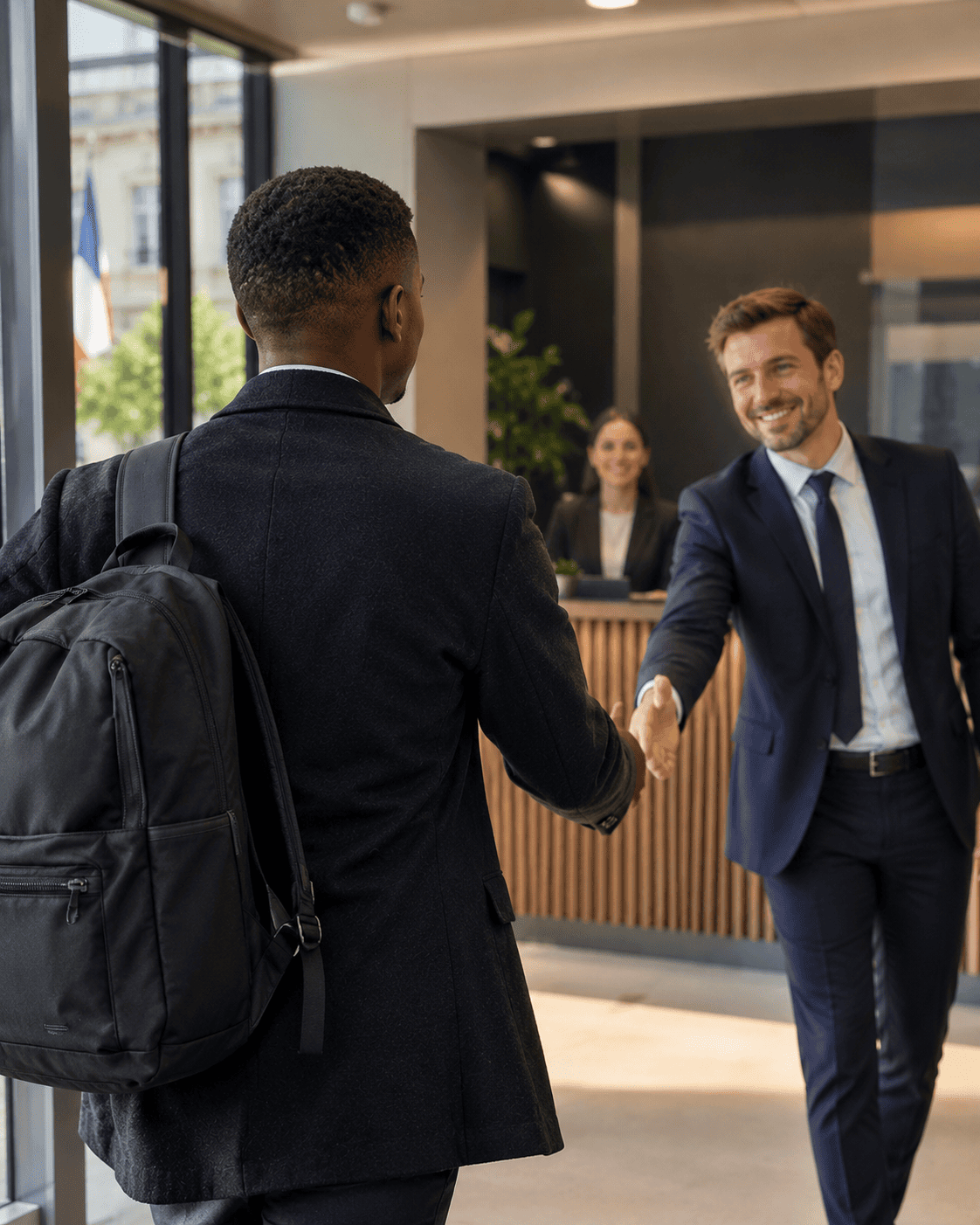 Professionnel dans un bureau moderne
